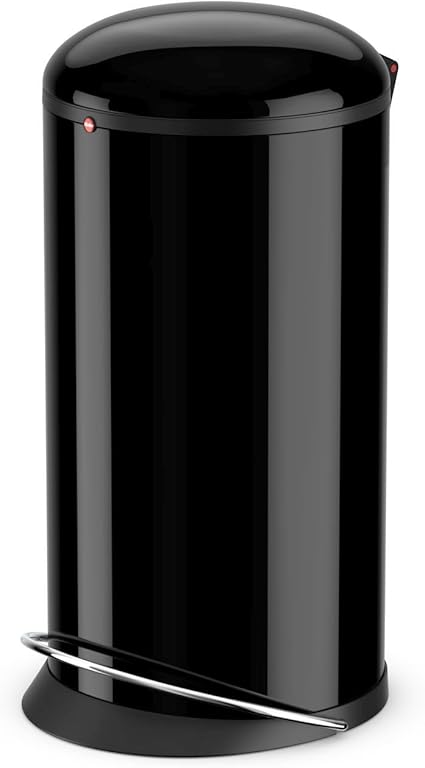 Hailo Harmony L Mulleimer 20 Liter Soft Close Deckel Absenkautomatik Stahlblech Breite Metall Fussreling Mullbeutel Klemmringsystem Tragegriff Mulleimer Rund Made In De Schwarz Amazon De Kuche Haushalt