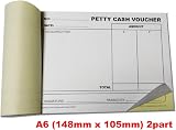 Cherry Printers Cherry Carbonless Petty Cash Voucher Duplicate Book A6 50 Sets view 2