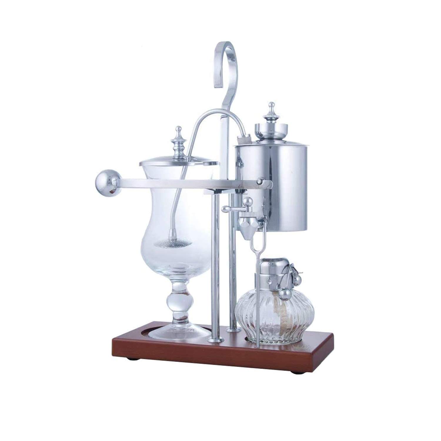 Royal Vienna Balance Coffee Master Silver Elegant 19th Century Belgium Style Luxury Balance Syphon Coffee Machine / Maker Capacity: 500ml / 17 oz. 3-5 Cup S4U®