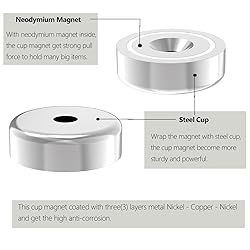 N52 Neodymium Magnets with Countersunk Hole and
