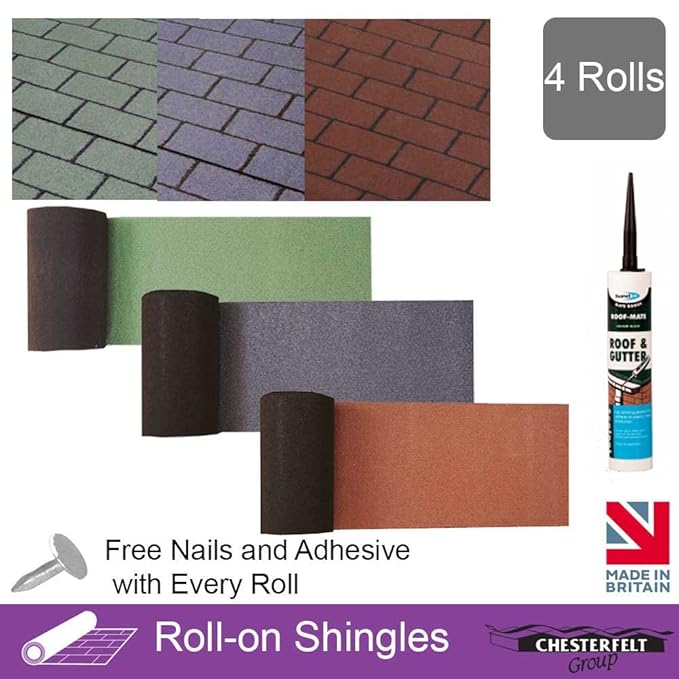Ashbrook Roofing Chesterfelt RollOn Shingles Ridge Roll Shed Felt