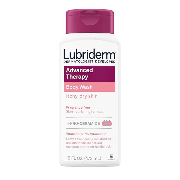 LUBRIDERM ADVANCED THERAPY BODY WASH, UNSCENTED NOURISHING CLEANSER...