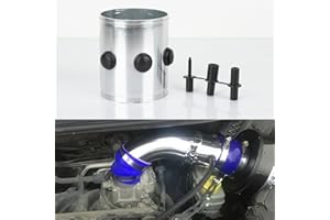 AotoKoop OD 3 in (76mm) Air Intake Tube Joiner Aluminum Connector Coupler with 3 Holes