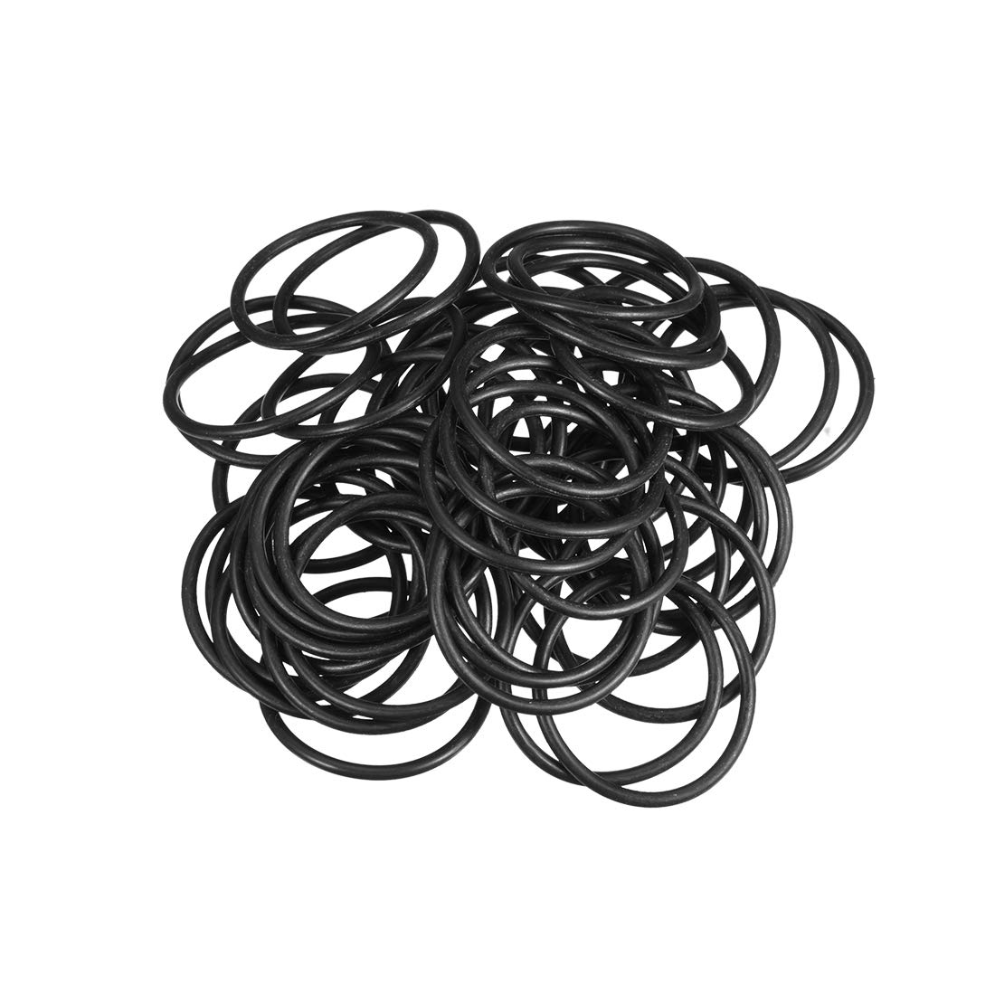 sourcingmap Nitrile Rubber O-Rings 33mm OD 28.2mm ID 2.4mm Width, Metric Sealing Gasket, Pack of 50