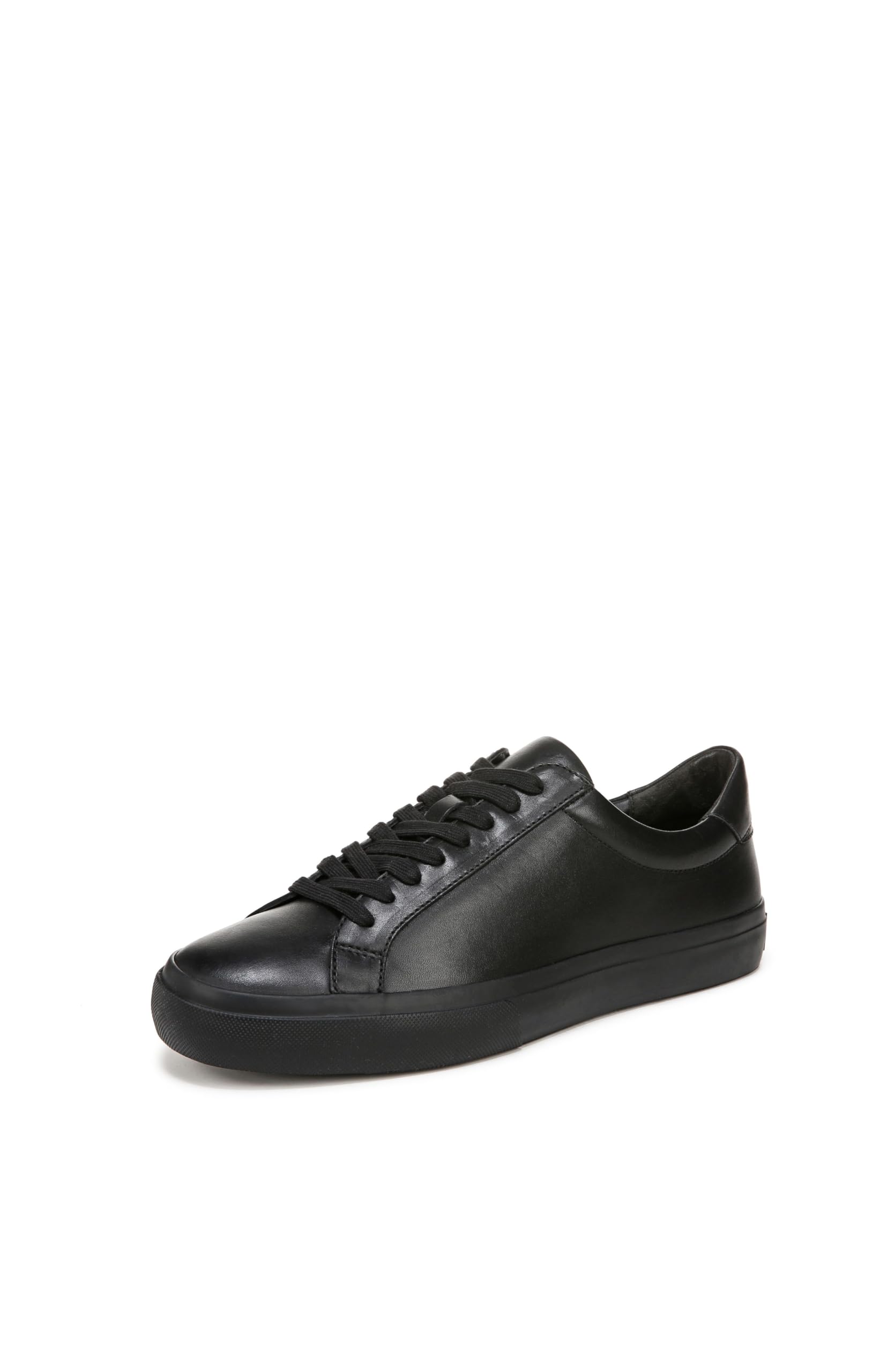 Vince Mens Fulton Lace Up Casual Fashion Sneaker Sneaker Black Tumbled Leather 8 M