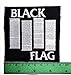 Black Flag Rock Music Band Patch Heavy Metal Punk Rock Jacket T Shirt Patch Sew Iron on Embroidered Symbol Badge Cloth Sign Costume