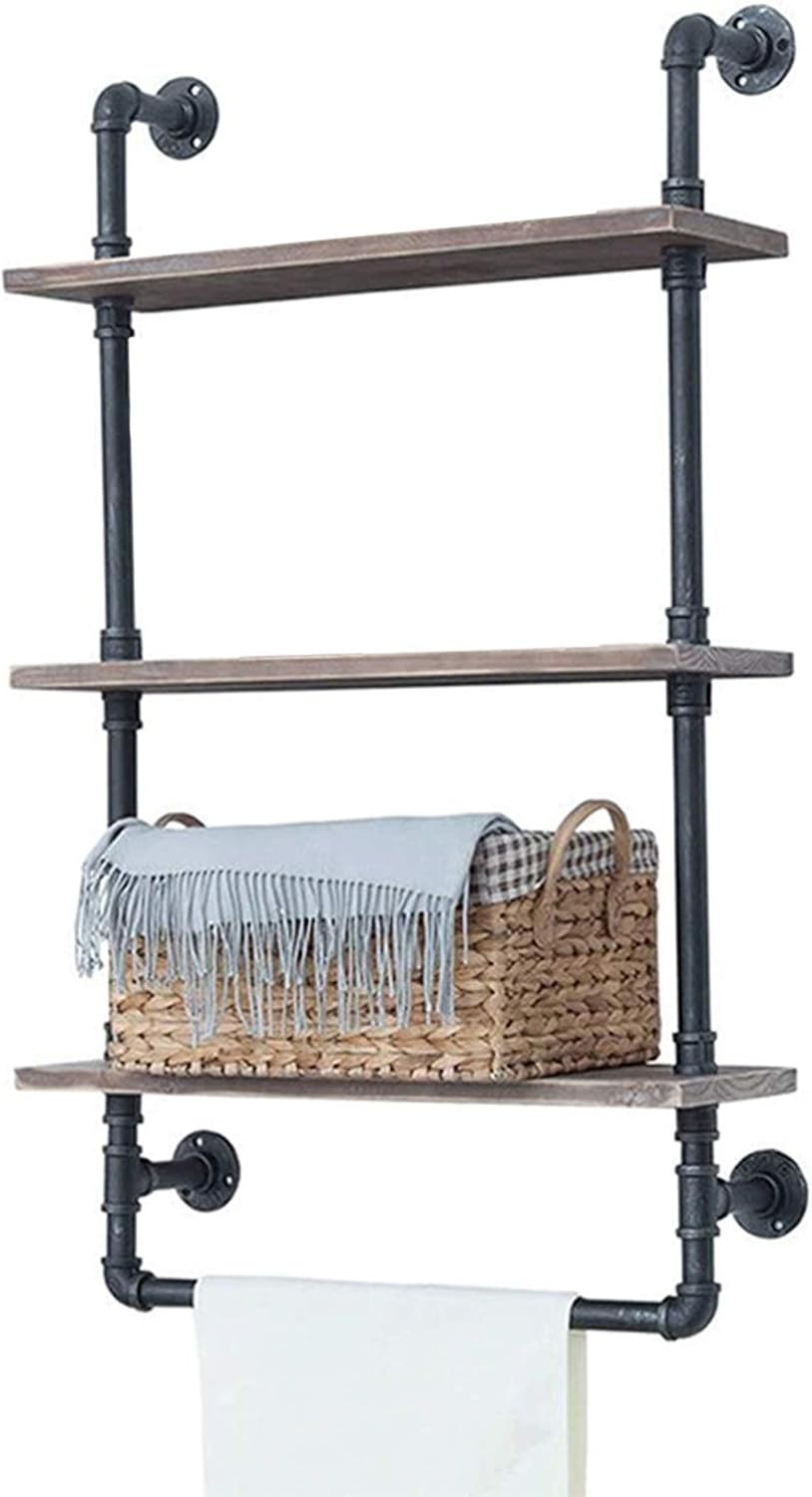 Toallero Perchero Pared Los Estantes De Metal Flotantes ...