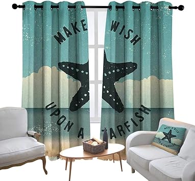 Amazon Com Modern Farmhouse Country Curtains Starfish Retro Make