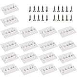 FOCCTS 18 Pack Folding Door Hinges, 2 x 3 inch