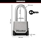 Master Lock Heavy Duty Padlock 9/10 Security Outdoor Keyed or Combination view 5