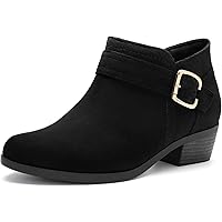 SICARE Women's Knit Chelsea Boots - Chunky Low Heel, Stretchy Ankle Boots, Slip-On Comfort, Black/Brown - View #6