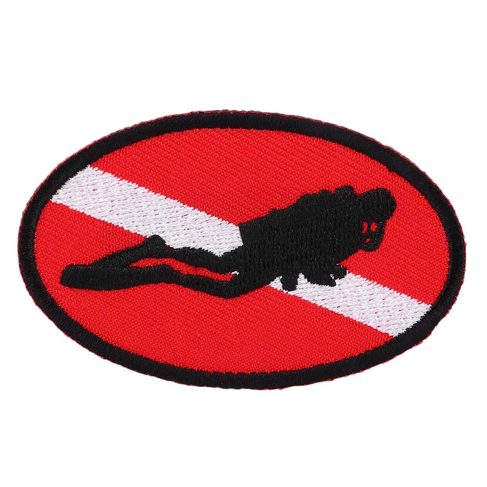 Keenso Scuba Diving Patch, Diver Badge, 3PCS Embroidery DIY Accessories for Backpacks, Hats, and More.