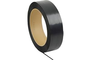 PAC STRAPPING PRODUCTS PAC Strapping 48H.40.0190 1/2" Regular Duty Hand Grade Black Polypropylene Strapping, 9,000' Length