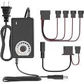 KEYFANCLUB 3V ~ 12V 2A 24W Power Supply Adjustable DC 3V 6V 9V 12V Variable Universal AC/DC Adapter 100V-240V AC to DC Conver