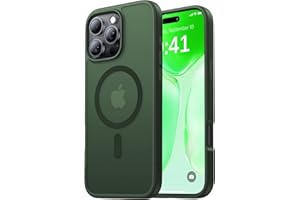 Shiiuou Strong Magnetic for iPhone 16 Pro Case, Skin-Friendly[Compatible with Magsafe] [Military-Grade Test Protection] Never Yellow Slim Translucent Matte Cover for iPhone 16 Pro Phone Case, Green