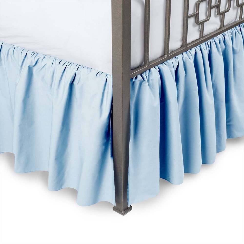 Home & Garden Dust Ruffle Box Pleated Bed Skirt Three Sides Coverage
