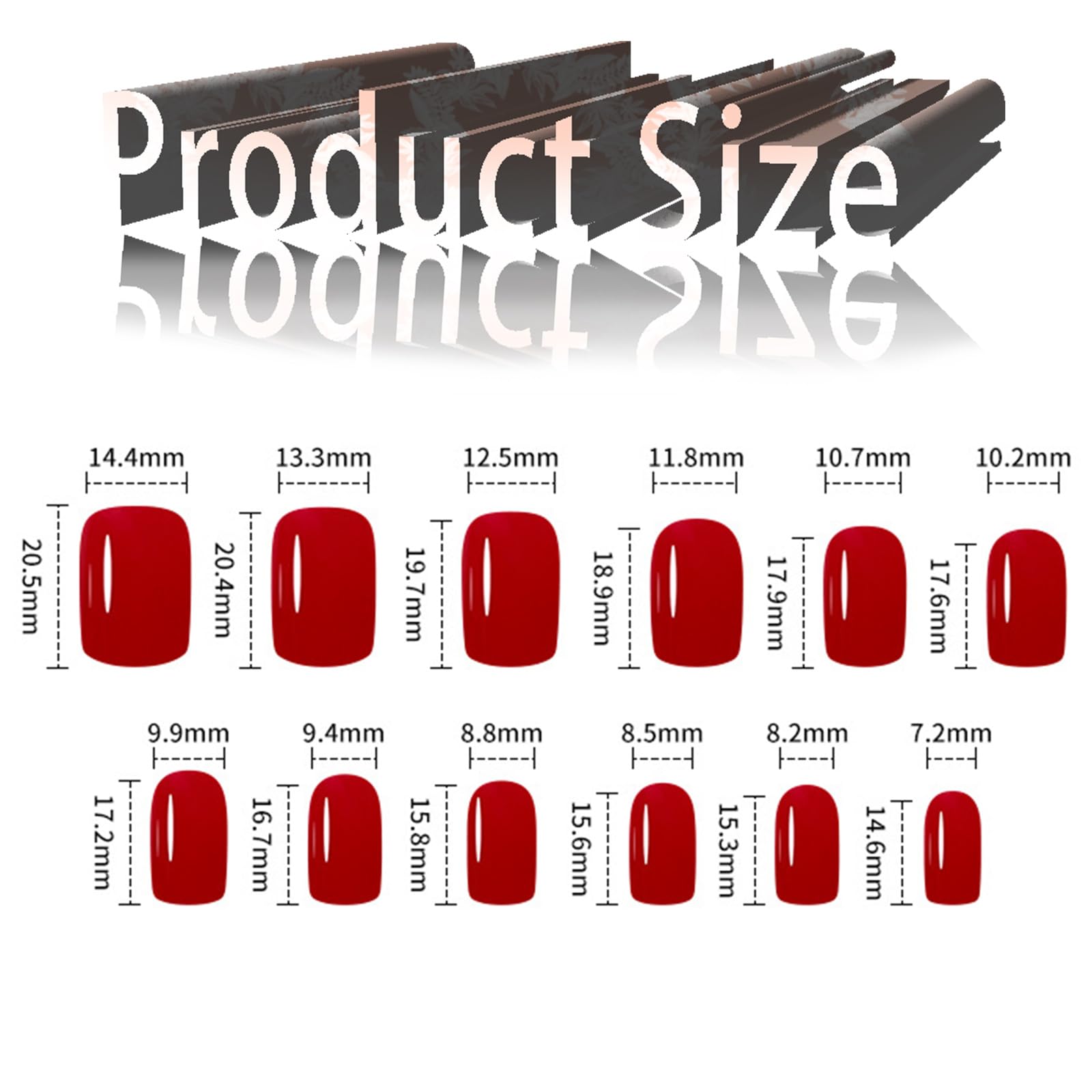 White Gradient Short Square Press on Nails with Flower Leaves Design, Glossy Nude False Nails Gel Glue on Nails, Ombre Manicure Art Fake Nails Stick on Nails for Coquette Women Girls - Image 6