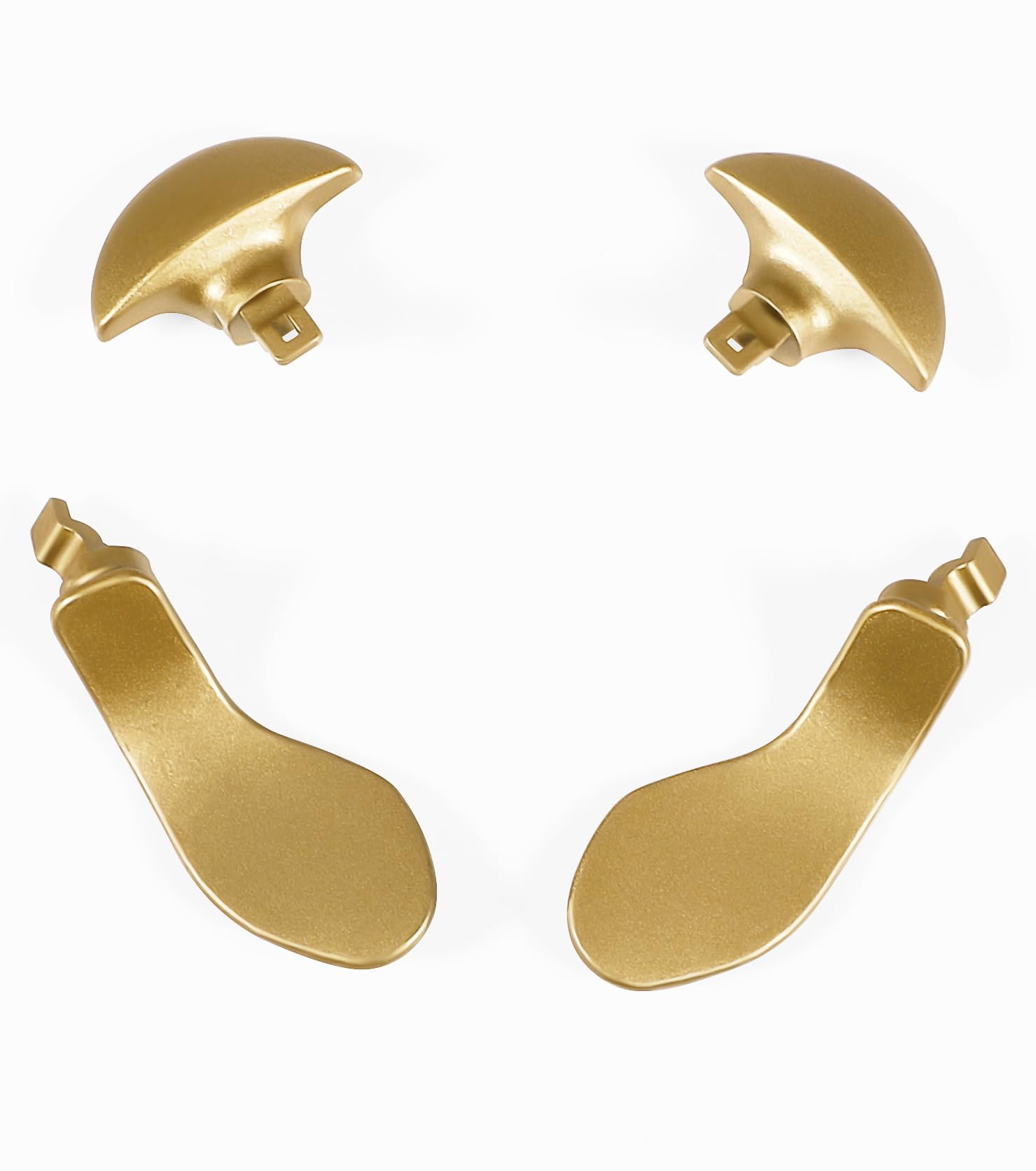 Ceozon Back Paddles for Ps5 Edge Controller Replacement Parts Accessories Metal Back Buttons 4 PCS (Gold)
