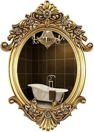 Zmsdt Al Estilo Europeo Retro de la decoración del Arte Espejo, Antiguo