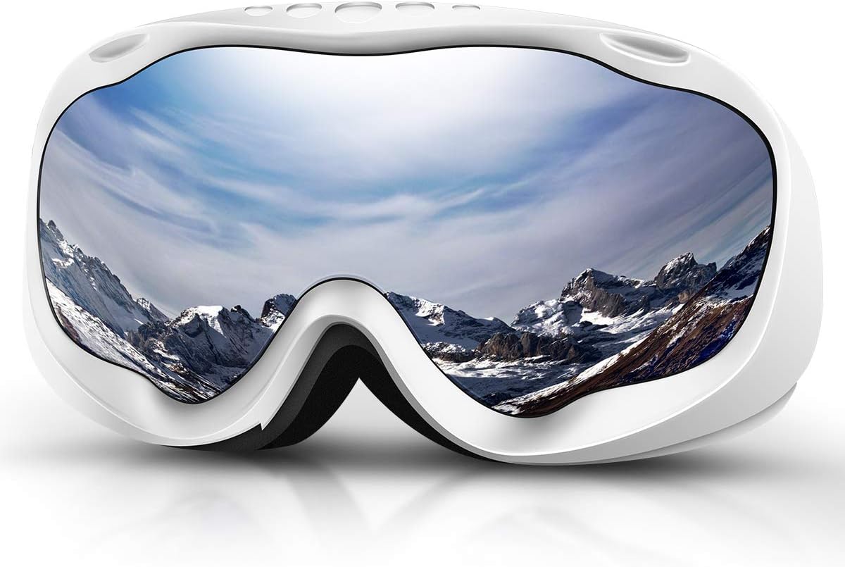 Deecreek Ski Goggles, Mens Women Snowbord Goggles Over Glasses OTG Anti-Fog Skiing Goggles For Adults Youth Snow