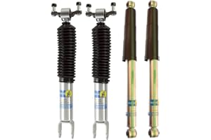 NEWPARTS Bilstein B8 5100 Front & Rear Shocks Kit For Silverado Sierra 2500 3500 HD 11-19 Front Lifted Height: 1.5"; Rear Lifted Height: 0-1"