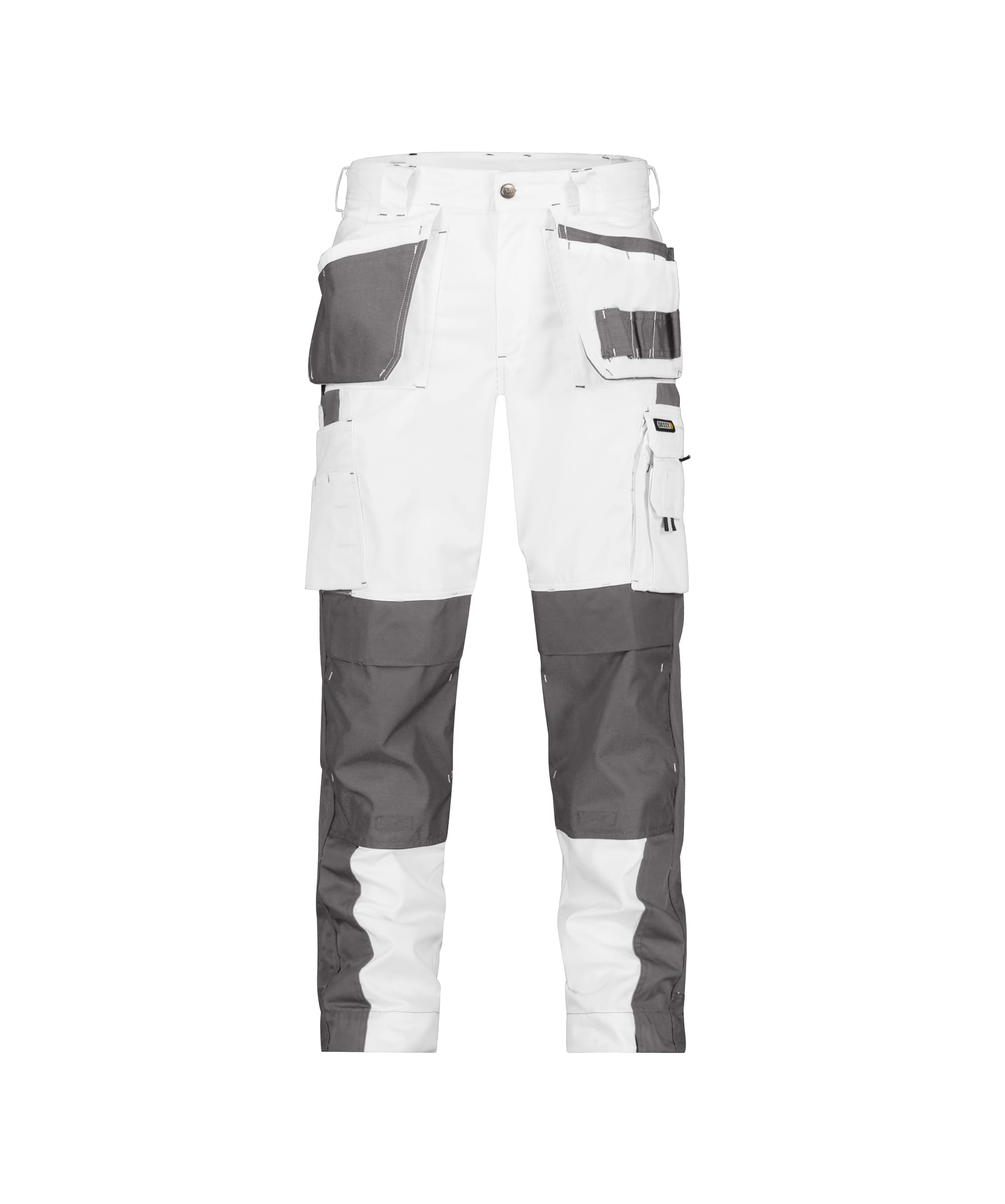 DASSY® Seattle Two-tone trousers with holster pockets and knee pockets - size 50 - WHITE/CEMENT GREY