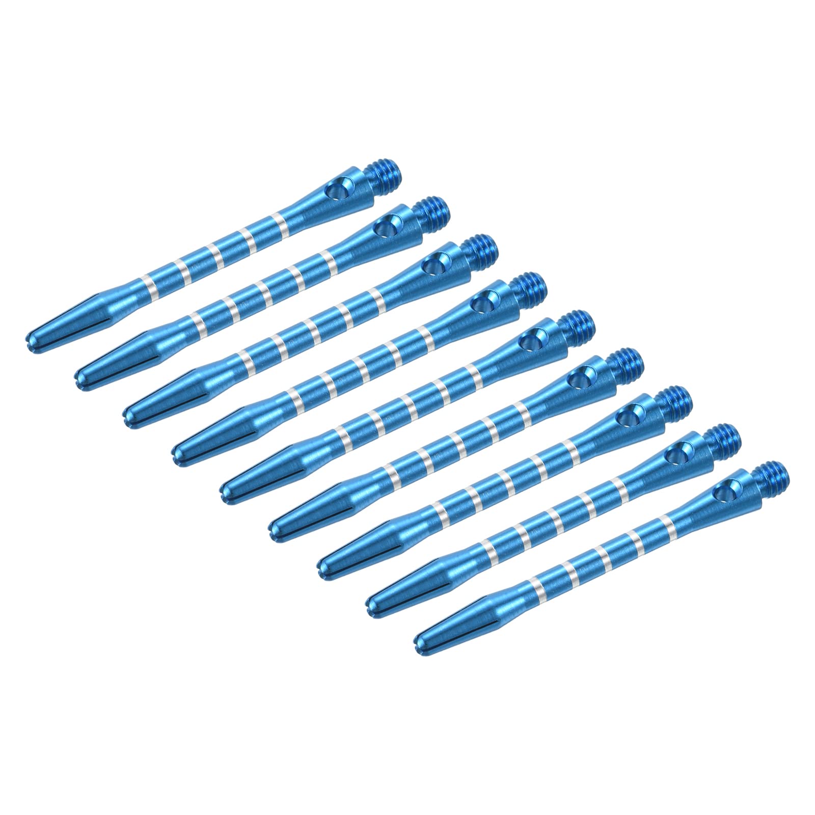 PATIKIL 48mm Dart Shafts, Medium 2BA Thread Aluminum Dart Stems Dart Accessories for Steel Tip - 9 Pack (Blue)