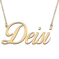 HUAN XUN Customized Custom Simple Any Name Necklace