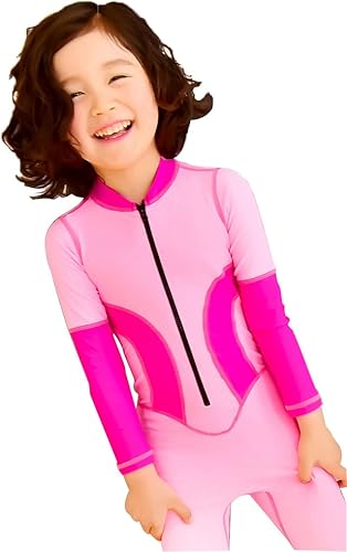 Amazon Co Jp Himoe水着 子供 オールインワン ベビー ジュニア 4色選択可 キッズ水着 潜水服 スイムウエア 撮影服 紫外線対策 Uvカット コスチューム 130cm ローズレッド ピンク ホビー
