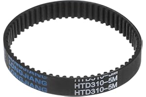 uxcell HTD5M-310 Rubber Timing Belt 62 Teeth Closed Loop Pulley Timing Belt 15mm Width, 310mm Pitch Length Synchronous Belt