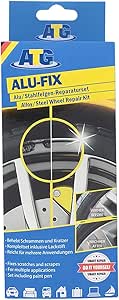 ATG ALU-FIX Alloy Wheel Repair Kit | Surface Damage on Alloy &amp; Steel Wheels | Wheel Paint | | Rim Scratch Repair Kit | Rim Scratch Repair | Wheel Scratch Repair Kit | Car Rim Repair Kit