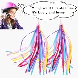 obqo Kids Bike Bell and 2 Pack Streamers Pink Purple Red Blue 22mm Handlebar view 7