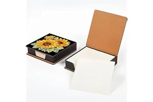 NDNXYXGS Diamond Painting Kit Note Box,Memo Paper Storage Box Diamond Art,Sticky Note Holder Diamonds Art,Diamonds Painting Memo Pad For Office Desk. (Sunflower)