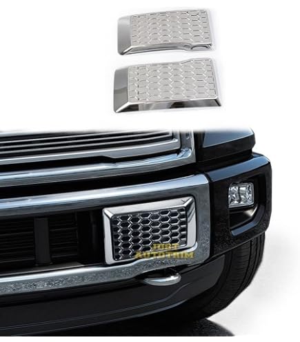Chrome Front Bumper Corner Cover Trim For Ford F-150 2015-2020 – ABS Polished Bezels