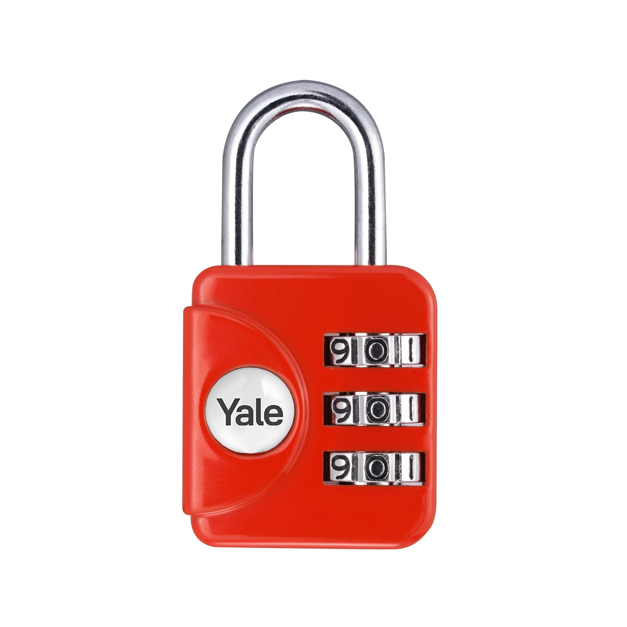 Yale - YP1/28/121/1R Standard Security Luggage Combination Padlock - Red