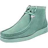 LIBERTYZENO Mens Moccasin Toe Watter Proof Suede Leather Adults Lace Up Casual Chukka Boot Shoes for Easter Gift