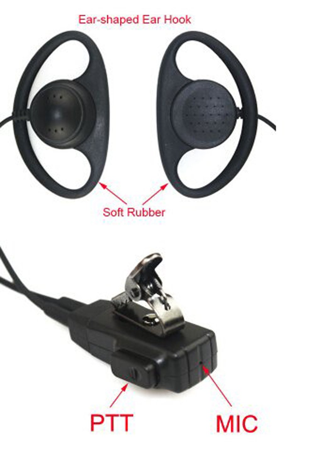 Auricolare Con PTT Per Radio Motorola - Compatibile CP040, GP88, GP300 - Foto 10