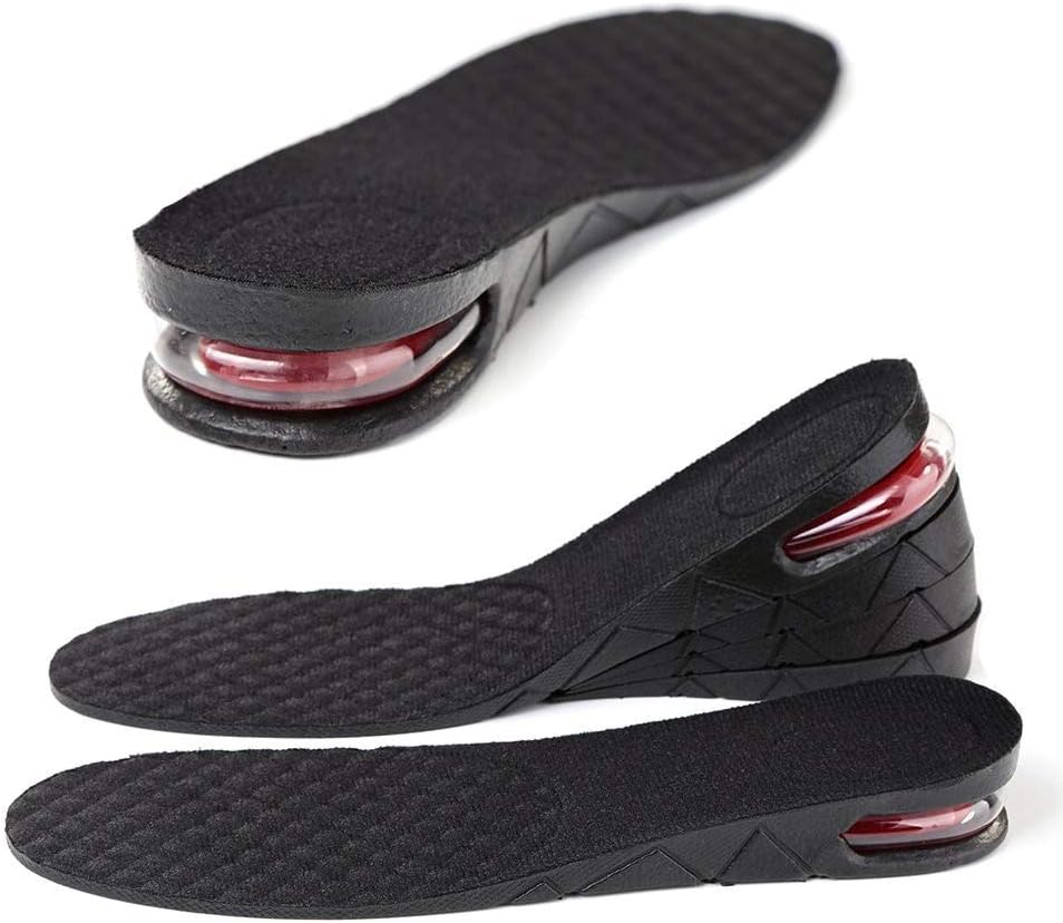 SKUDGEAR Heightening Shoe Insoles Adjustable Shoe Lift Inserts Breathable Pads for both Men and Women (1 Pair) - 4 Layer