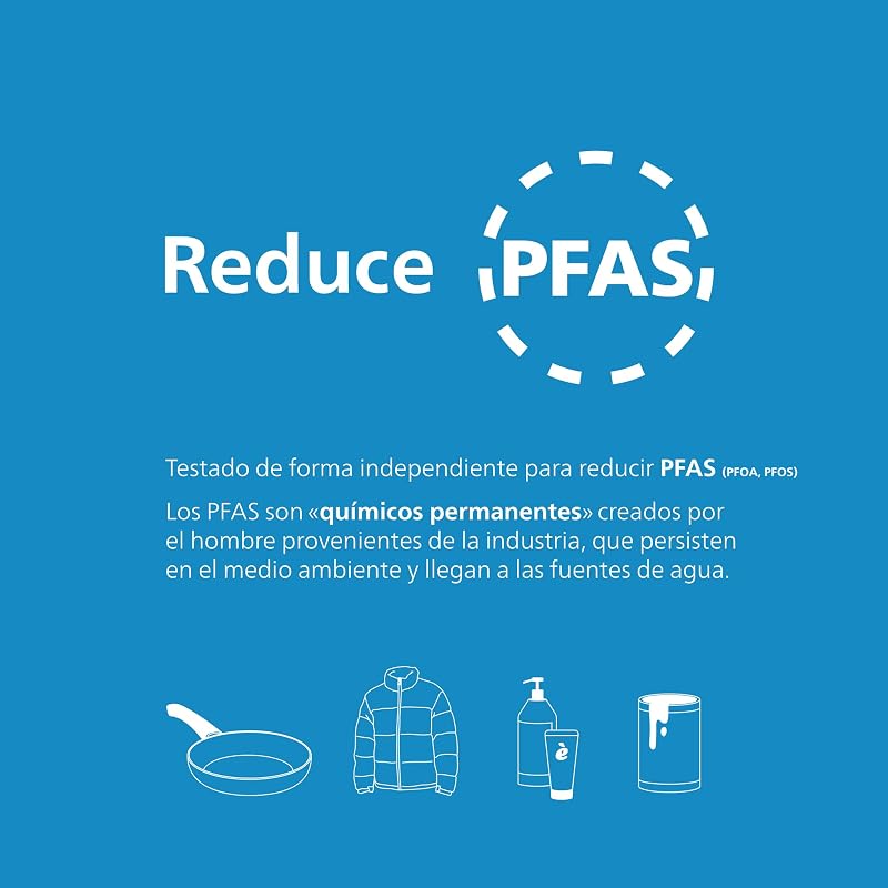 Water Cartuchos de filtro de agua de repuesto Filtración Avanzada, pack de 6 filtros, reduce los MICROPLÁSTICOS, el CLORO, la CAL, los METALES PESADOS, Compatible con brita* — foto 3 de 5