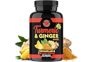 Angry Supplements Turmeric Curcumin & Ginger Maxx, 95% Curcuminoids with Black Pepper, Joint Support, Antioxidant, 1355mg Blend of Non-GMO Ingredients (1-Bottle)