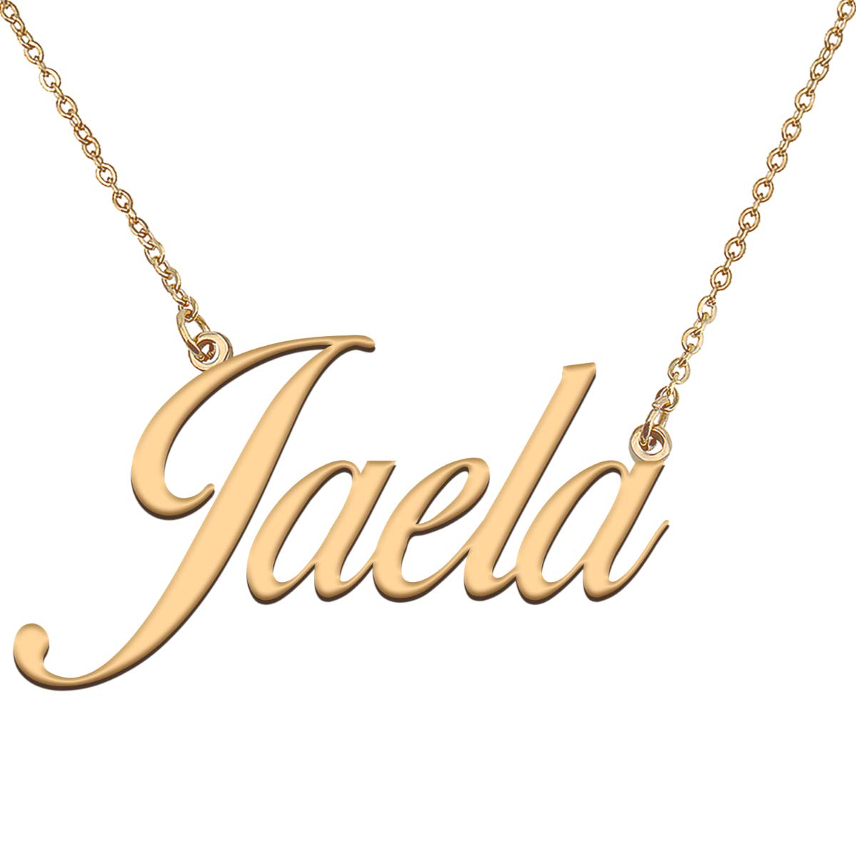 HUAN XUN Customized Custom Simple Any Name Necklace