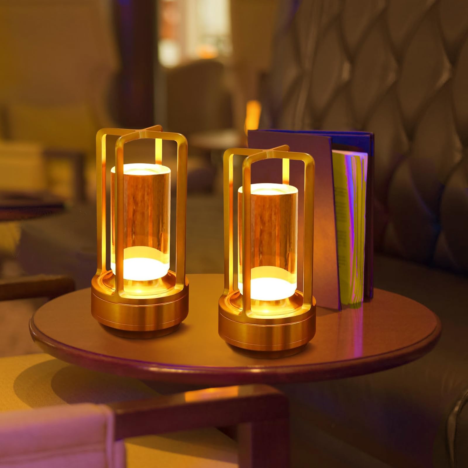 Touch Lamps Cordless Led Table Lamp,klarako Crystal Lantern