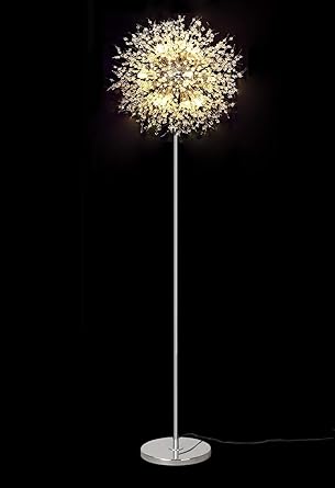 Dellemade Td00911 Sputnik Chandelier Floor Lamp Fireworks Silver