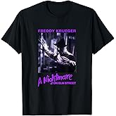 Nightmare on Elm Street Purple Freddy Photo Horror Movie T-Shirt