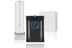 BOOSTHOME Cell Phone Signal Booster for Home and Office Up to 5000Sq Ft,FCC Approved on Band 2/4/5/12/13/17/25 Boost 5G 4G LTE Signal and All U.S. Carriers Cell Phone Booster