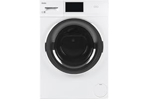 Haier QFW150SSNWW 24" Frontload Washer with 2.4 cu. ft. Capacity 16 Cycles Electronic Controls Built-in Wi-Fi Connect in White