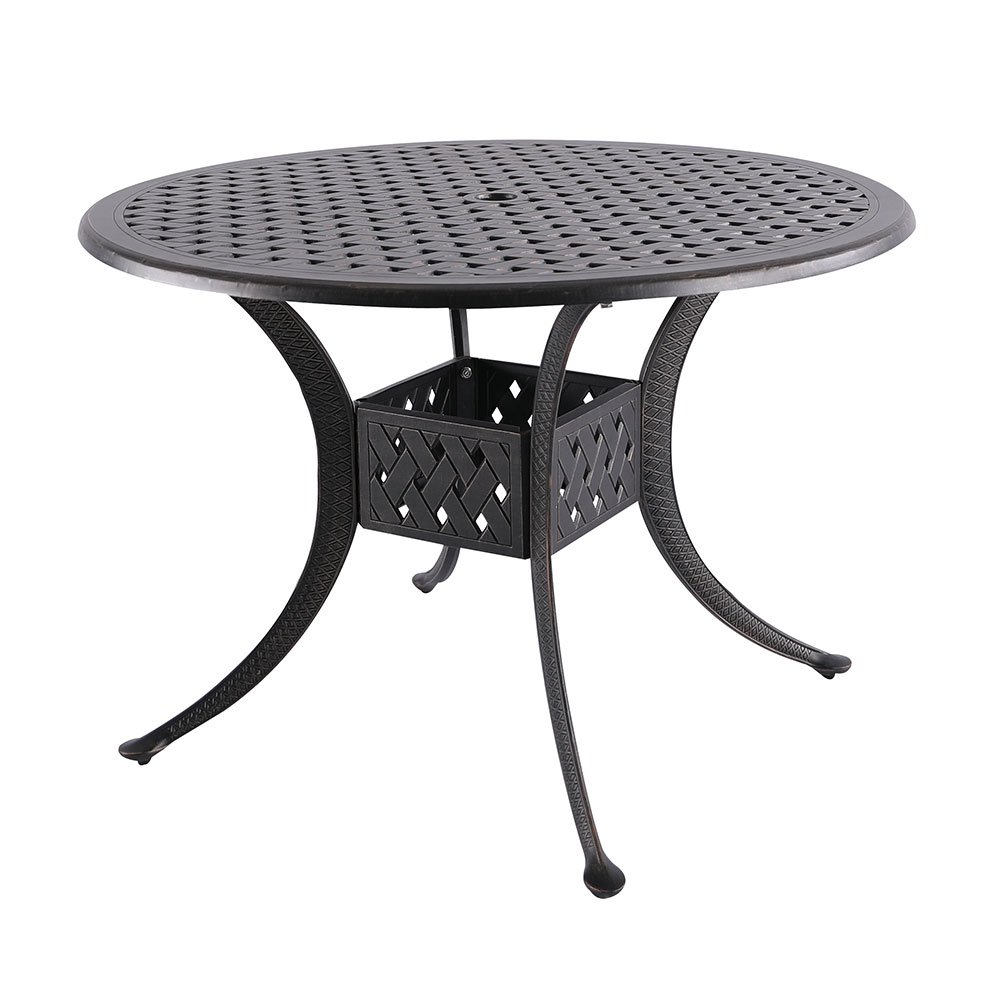 Best cast aluminum round end table