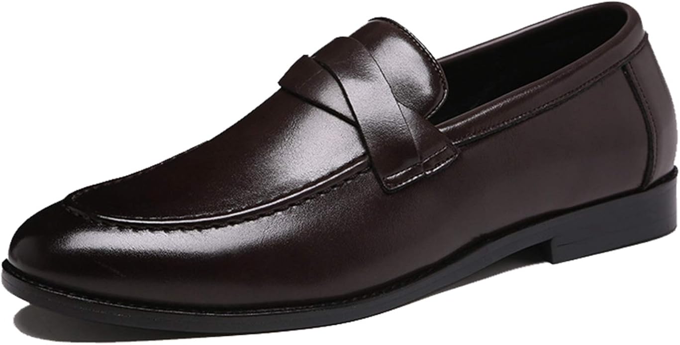 Zapatos de vestir para hombre, cómodos, puntera puntiaguda, tacón bajo Zapatos de vestir para hombre, cómodos, puntera puntiaguda, tacón bajo