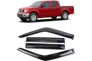 SONTIAN Window Visor Tape-On Deflectors for Trucks 2000-2004 Nissan Frontier Super/Crew Cab, Rain Guards, Window Visors for Cars, Vent Deflector, Window Deflectors 4 pcs 94627