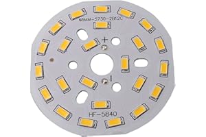 Othmro 1Pcs 65mm Dia LED Chip Bulb Super Bright High Power, 36-42V 3000K 5730 Aluminum LED Bulb Surface Mounted Devices Light Beads,Floodlight for Camper Light Bulb, Home Reading, Light Marine Lamps